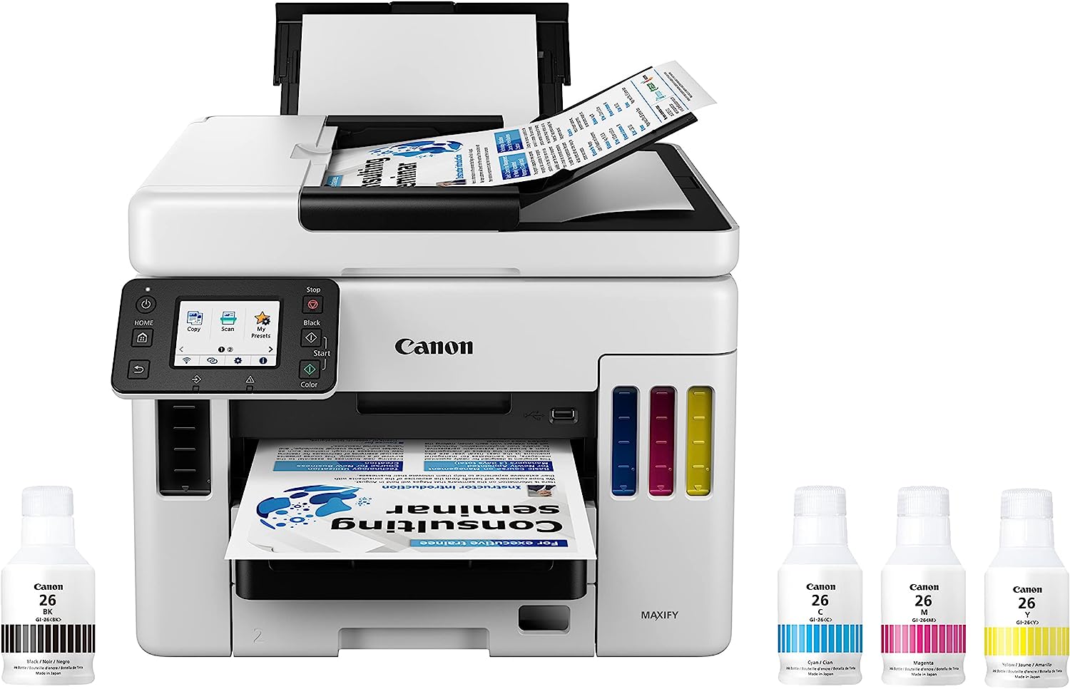 230816082213525_1 Canon MAXIFY GX7021 Wireless MegaTank Small Office All-in-One Printer - Image 1